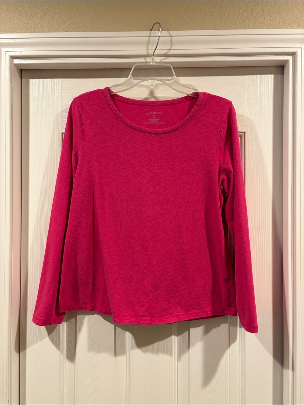 Talbots Women's Long-Sleeve Crewneck Top size M like new